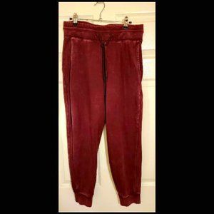 JoyLab Mid-Rise French Terry Acid Wash Jogger Pants